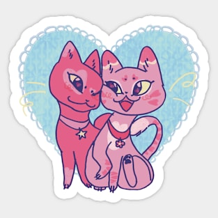 Cats in love! Sticker